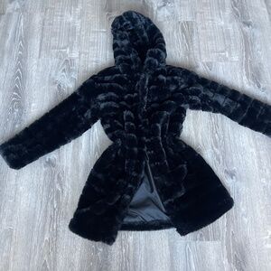 Faux fur coat